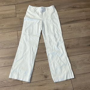 Ann Taylor LOFT White Wide Leg Pant